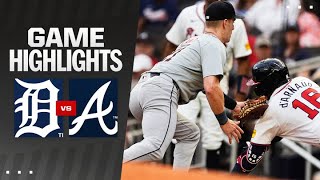 Tigers vs Braves Game Highlights 61824  MLB Highlights [upl. by Yslehc]