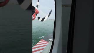 Seaplane take off at Maldives seaplane maldives maldivesbeach tourism takeoff plane sea [upl. by Aiekal]