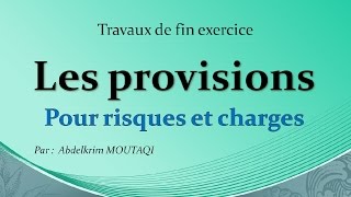 la provision pour risques et charges [upl. by Triny893]