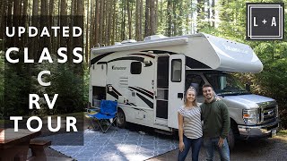 Our Class C RV Tour PACKED and LOADED for Full Time RV Living [upl. by Aryam832]