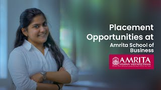 Placement Opportunities at Amrita School of Business  Applications Open for the 2024 [upl. by Chrystel]