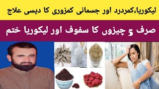 Likoria Aor Jismani Kamzori Ka Desi Ilaj  Leucorrhoea Treatment In Urdu  Hindi [upl. by Starks]