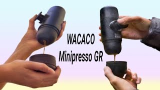 WACACO Minipresso GR Portable Espresso Machine [upl. by Weirick]