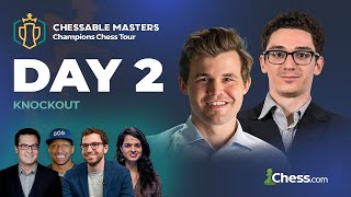 Chessable Masters 2023  Can Fabiano Wesley and Hikaru Repeat Their MAGICAL Play On Day Two [upl. by Loralee940]