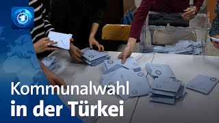 Auszählung bei der Kommunalwahl in der Türkei beginnt [upl. by Ylrae]