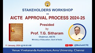 Stakeholders Workshop on AICTE Approval Process 202425 [upl. by Ettessil]