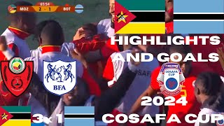 Mozambique vs Botswana 31  Highlights and Goals  3nd Round  Group A  COSAFA Cup 2024 [upl. by Hornstein108]