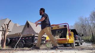 Demo of Vermeer BC1000XL brush chipper [upl. by Thayne]