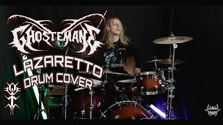 GHOSTEMANE  LAZARETTO DRUM COVER  lilithxm [upl. by Annaor]