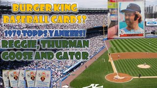 Burger King Fries Vintage Baseball Cards  1979 Topps NY YANKEES Baseball  Thurman Munson [upl. by Elleunamme724]