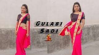 Gulabi sadi  Sanju Rathod  Gspark  prajakta  dance new Marathi dance dancecover [upl. by Hardan]