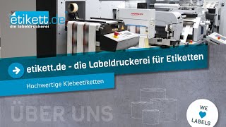 etikettde  Die Labeldruckerei für hochwertige Klebeetiketten [upl. by Natascha138]