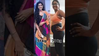 Weight loss transformation  19 kg down  70 kg to 51 kg weightloss pcosweightloss yoga [upl. by Erodroeht]