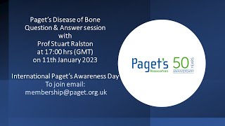 Join Prof Ralston for a Q and A on Pagets Disease of Bone [upl. by Aisemaj768]