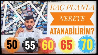 50  55  60  65  70 PUANLA BAÅVURU YAPABÄ°LECEÄÄ°MÄ°Z KADROLAR  KPSSDE KAÃ‡ PUANLA NEREYE ATANALIR [upl. by Whitehouse281]