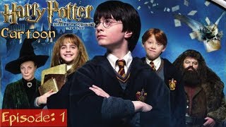 Harry Potter And Philosophers Stone Cartoon  Episode 1 [upl. by Riggall489]