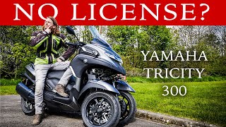 Yamaha Tricity 300 Review  Motorcycling Without A License [upl. by Yelekalb315]