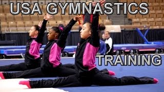 USA Elite Gymnastics Training [upl. by Sdlonyer]