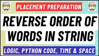 Reverse the Order of Words in String  Amazon  Microsoft  Cisco  Paytm  Samsung  Question 1 [upl. by Fahland]