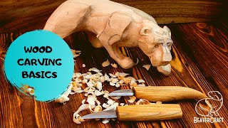 Wood Carving for Beginners  BasicsampTips [upl. by Kuth299]