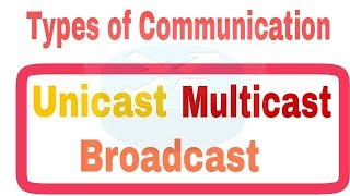 What is Unicast Multicast and Broadcast in networking in HindiUrdu [upl. by Llecrad]