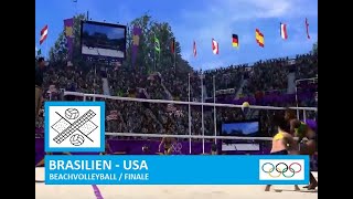 🏅 Brasilien  USA  BEACHVOLLEYBALL  Finale  OLYMPIA 2024 [upl. by Kokaras]