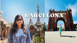 Barcelona in Four Days  Park guell  Sagrada Familia Spain Travel Vlog [upl. by Helaine]