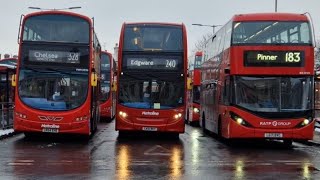 LONDON BUSES AT GOLDERS GREEN ❄️❄️ [upl. by Spalding]