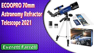 ECOOPRO 70mm Astronomy Refractor Telescope 2021 [upl. by Rehpotsirhk]