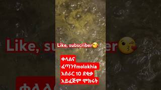 molokhia በአስር ደቂቃ ብቻ የሚደርስሰብስክራይብያድርጉ subscribe duet [upl. by Mirabel268]