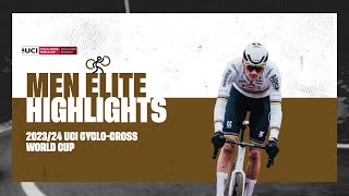 Zonhoven  Men Elite Highlights  202324 UCI Cyclocross World Cup [upl. by Lhary796]