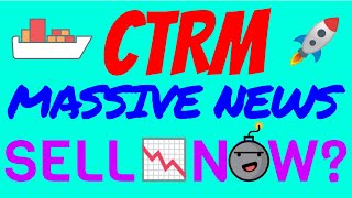 CTRM HUGE NEWS  CTRM STOCK UPDATE  CASTOR MARITIME PRICE PREDICTION  SELL NOW [upl. by Nylhtiak595]