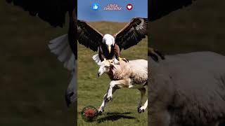 Eagle attacks Goat Lamb RareScene [upl. by Goles]