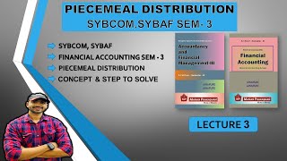 SYBCOM Piecemeal Distribution of Cash  SYBAF SEM 3  SIRAJ SHAIKH  MUMBAI UNIVERSITY [upl. by Kokoruda]