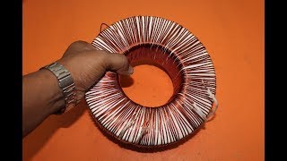 how to make transformer how to make toroidal transformer transformer making electronics [upl. by Atinuahs410]