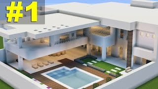 Minecraft Tutorial Casa Moderna 7 parte 1 [upl. by Nivlad769]