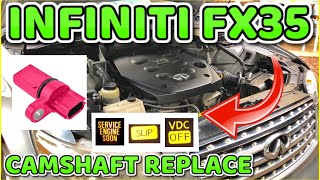 Infiniti FX35 camshaft position sensor replace 2003 to 2008 p0340 [upl. by Adnilim]