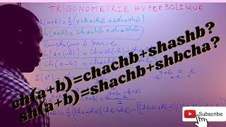 Trigonométrie hyperbolique  Cours 4 [upl. by Etan332]