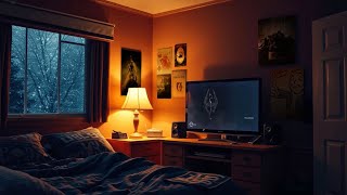 Christmas Break 2011  10hr Skyrim Ambient Music amp Cozy Bedroom [upl. by Aicrop]