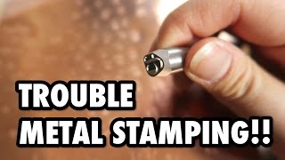 Having Trouble Metal Stamping Jewelry Tags VLOG 3 [upl. by Yedorb]