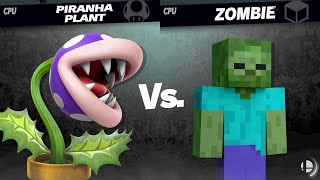 Super Smash Bros Ultimate  Plants vs Zombies [upl. by Sharpe227]