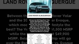 2024 Range Rover Velar vs 2024 Range Rover Evoque Comparison  Land Rover Albuquerque shorts [upl. by Skier]