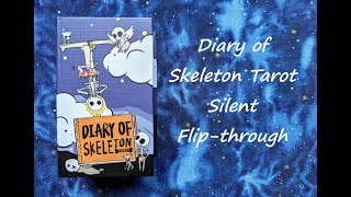 Diary of Skeleton Tarot  Silent Flipthrough [upl. by Debo659]