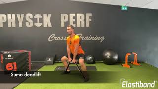 Exercise 19  Sumo deadlift with Elastiband® English version [upl. by Enihpled829]