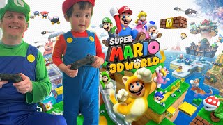 Super Mario 3D World World Castle 🏰3  RedHot Run  Green Stars and Stamp [upl. by Maddock]