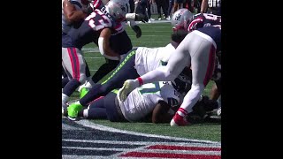 Zach Charbonnet rushes for a 1yard touchdown vs New England Patriots [upl. by Corso592]