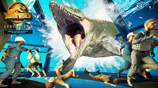 MOSASAURUS BREAKS VIEWING DOME  Jurassic World Evolution 2 Prehistoric Marine Species DLC Update [upl. by Smitty371]