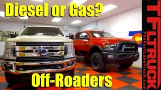 2017 Ford F250 Diesel FX4 vs 2017 Ram Power Wagon Which OffRoader is Right For You [upl. by Oicnedif]