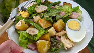 Salade Parisienne  Recette rapide facile mais surtout délicieuse [upl. by Hanafee41]