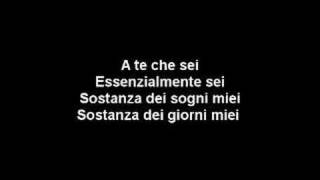 A te  Jovanotti Lyrics [upl. by Arie610]